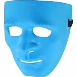 Blauwe gezichtmaskers