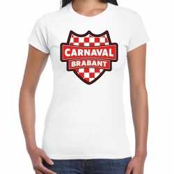Carnavals verkleed t shirt brabant wit feest voor dames