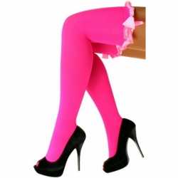 Carnavalskleding fluor roze dames