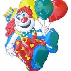 Carnavalsversiering clown 50 centimeter