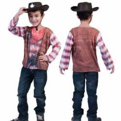 Cowboy t shirt feest kids