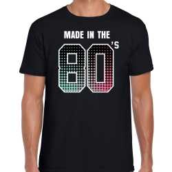 Eighties t shirt / shirt made in the 80s / geboren in de jaren 80 zwart feest heren