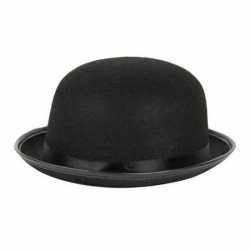 Klassieke engelse bolhoed zwart feest volwassenen