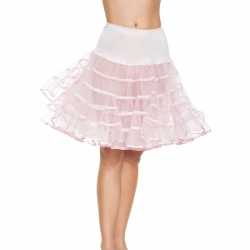 Lange licht roze 50s onderrok feest dames