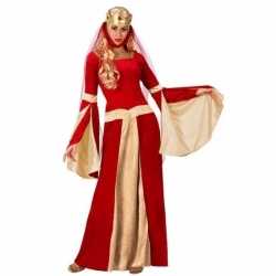 Middeleeuwse koningin verkleed jurk feest dames