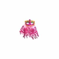 Roze oogmasker glitters