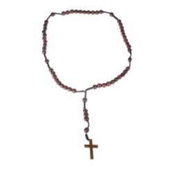 Rozenkrans ketting van hout