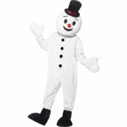 Sneeuwpop mascotte kleding