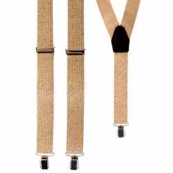 Voordelige gouden glitter bretels