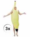 Bananen kledings 3 bij feest volwassenen
