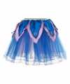 Blauw roze fee verkleed tutu feest meiden 10067196