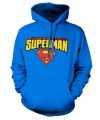 Blauwe capuchon sweater superman