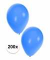 Blauwe carnavals ballonnen 200 st
