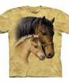 Bruin dieren t-shirt paarden feest kinderen