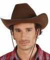 Bruine cowboyhoed rodeo vilt feest volwassenen