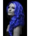 Carnavals haarverf blauw