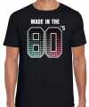Eighties t-shirt shirt made in the 80s geboren in de jaren 80 zwart feest heren