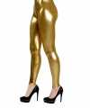 Gouden verkleed legging feest dames