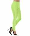 Groene spandex verkleed legging feest dames