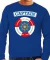Kapitein captain verkleed sweater blauw feest heren