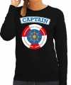Kapitein captain verkleed sweater zwart feest dames