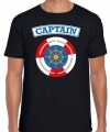 Kapitein captain verkleed t-shirt zwart feest heren