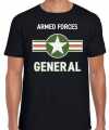 Landmacht armed forces verkleed t-shirt zwart feest heren