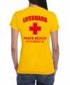 Lifeguard strandwacht verkleed t-shirt shirt lifeguard miami beach florida geel feest dames