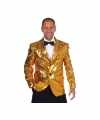 Luxe gouden blazers feest mannen