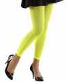 Neon groene legging feest dames