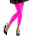 Neon roze legging feest dames 10099297