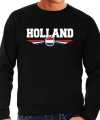 Oranje holland supporter sweater trui zwart nederlandse vlag feest heren