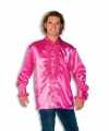 Overhemd roze rouches heren