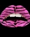 Party lip stickers roze tijger