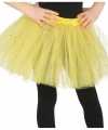 Petticoat tutu verkleed rokje geel glitters 31 centimeter feest meisjes