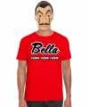 Rood bella ciao t-shirt la casa de papel masker heren
