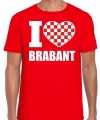 Rood i love brabant t-shirt heren
