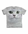 T shirt de afdruk witte kat