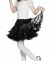 Verkleed petticoat zwart feest kinderen