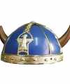 Vikingen helm in het blauw