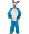Vrijgezellenfeest kleding blauw konijn