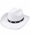 Witte cowboy hoeden studs