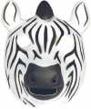 Zebra masker soft foam materiaal