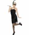Zwarte jaren 20 flapper jurk feest dames
