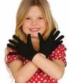 Zwarte verkleed handschoenen feest kinderen